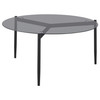 Rosalie 3-piece Round Coffee and End Table Set Grey / CS-710168-S3