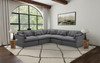 Hobson 5-piece Upholstered Modular Sectional Sofa Charcoal / CS-551455-SETA