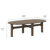 Saratoga Oval Outdoor Patio Teak Wood Coffee Table / EEI-7246