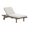 Saratoga Outdoor Patio Teak Chaise Lounge Chair / EEI-7251