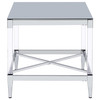 Lindley 2-piece Square Coffee and End Table Set Chrome / CS-709728-S2