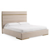 California King Modrest Cartier - Modern Beige Velvet + Brushed Brass 4-Piece Bedroom Set / VGVCBD-A-002-BGE-BED-4PC-SET-CK