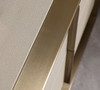 California King Modrest Cartier - Modern Beige Velvet + Brushed Brass 4-Piece Bedroom Set / VGVCBD-A-002-BGE-BED-4PC-SET-CK