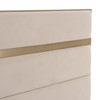 California King Modrest Cartier - Modern Beige Velvet + Brushed Brass 4-Piece Bedroom Set / VGVCBD-A-002-BGE-BED-4PC-SET-CK