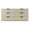 Lamod Italia Lago - Modern Faux Travertine Dresser / VGAC-LAGO-DRS