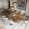 Modrest Truman - Mid-Century Modern Walnut Extendable Dining Table + 10 Chairs Set / VGMA-MIT-5346-MI-1240-11PC