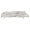 Lamod Italia Soho - Italian Right Facing Light Grey Nirvana Leather Sectional Sofa / VGCCSOHO-RAF-LTGRY-SECT