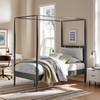 Marlowe 4-Poster Canopy Metal Twin Platform Bed / MOD-7221