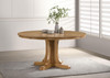 Hartville 60-inch Round Dining Table Natural Light Brown / CS-109460