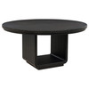 Leandro 7-piece Round Dining Table Set Burnished Black / CS-115390-S7A