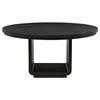 Leandro 7-piece Round Dining Table Set Burnished Black / CS-115390-S7A