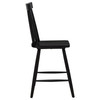 Andrews Windsor Counter Height Dining Side Chair Black (Set of 2) / CS-122509BLK