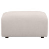 Burnett Chenille Upholstered Ottoman Ivory / CS-504958