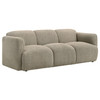 Dorset 2-piece Upholstered Round Track Arm Sofa Set Brown / CS-509814-S2