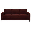Ruth 77-inch Fabric Upholstered Track Arm Sofa Rust Red / CS-511211
