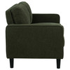 Ruth 3-piece Fabric Upholstered Track Arm Sofa Matcha Green / CS-511214-S3