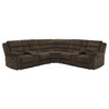 Atkinson Upholstered Reclining Sectional Sofa Chocolate / CS-601510