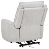 Sylmar Chenille Upholstered Dual Power Lift Recliner Dove Grey / CS-610524PP
