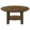 Ottowa 35-inch Round Wood Cocktail Coffee Table Brown / CS-706308