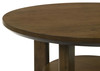 Ottowa 35-inch Round Wood Cocktail Coffee Table Brown / CS-706308