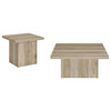 Devar 2-piece Square Coffee End Table Set Distressed Pine / CS-710878-S2
