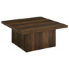 Devar Square Engineered Wood Cocktail Coffee Table Dark Pine / CS-710888