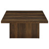 Devar Square Engineered Wood Cocktail Coffee Table Dark Pine / CS-710888