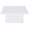 Devar 2-piece Square Coffee End Table Set White High Gloss / CS-710898-S2