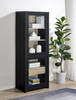 Denison 67-inch 2-door Media Tower Storage Cabinet Black / CS-720224