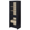 Denison 67-inch 2-door Media Tower Storage Cabinet Black / CS-720224