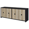 Denison 79-inch 4-door TV Stand Media Console Black / CS-720223