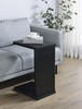 Clower Engineered Wood C-Shaped Sofa Side Table Black / CS-930276