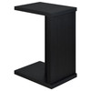 Clower Engineered Wood C-Shaped Sofa Side Table Black / CS-930276
