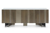 Lamod Kiefer - Modern Faux Travertine Ceramic + Bronze Buffet / VGVC-G25968