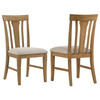 Hartville Dining Side Chair Natural Light Brown (Set of 2) / CS-109462