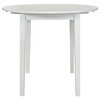Bucknell 3-piece Round Drop Leaf Dining Table Set White / CS-130005WHT