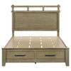Hazlewood 59-inch Queen Panel Storage Bed Vineyard Oak / CS-207530Q