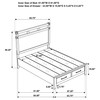 Hazlewood 59-inch Queen Panel Storage Bed Vineyard Oak / CS-207530Q