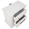 McKinney 2-drawer Nightstand with Dual USB Vintage White / CS-215872