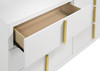 Ines 6-drawer Bedroom Dresser Cabinet White High Gloss / CS-223093