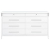 Gracemont 8-drawer Bedroom Dresser Cabinet White / CS-225073