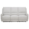 Sylmar Chenille Upholstered Power Reclining Sofa Dove Grey / CS-610521P