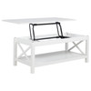 Skyview 2-piece Rectangular Lift Top Coffee Table Set White / CS-722088-S2