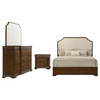 Garland 4-piece Eastern King Bedroom Set Brown Cherry / CS-205301KE-S4