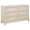 Pembroke 6-drawer Bedroom Dresser Cabinet Washed Oak / CS-215923