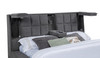 Dreux Upholstered California King Panel Platform Bed Grey / CS-315948GRYKW