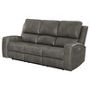 Brickston Triple Power Reclining Sofa Charcoal / CS-603431PPP