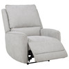 Sylmar Chenille Upholstered Power Recliner Dove Grey / CS-610523P