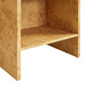Hudson 1-Drawer Burl Wood Nightstand With Shelf / EEI-6856
