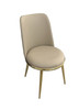 NORELLI Side Chair (2/CTN), Gold/Taupe / FM3701GD-SC-2PK